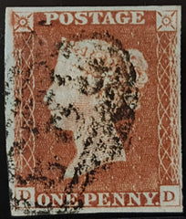 150265 1845 1D PL.60 (SG8)(DD) GOOD USED.