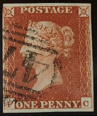 150270 1846 1D PL.66 (SG8)(FC) GOOD USED.
