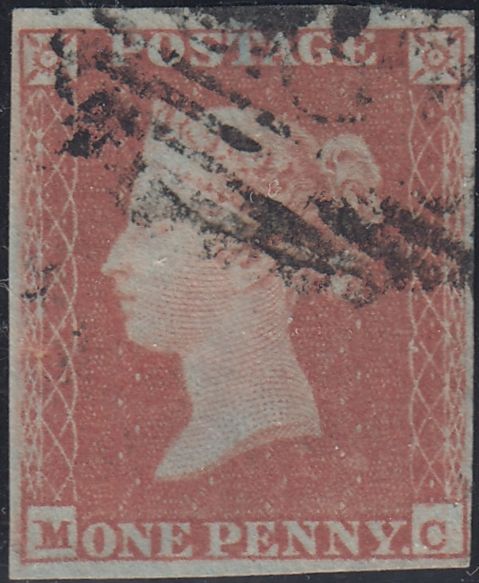 150277 1849 1D PL.89 (SG8)(MC) GOOD USED.