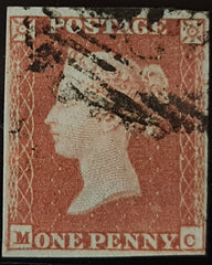150277 1849 1D PL.89 (SG8)(MC) GOOD USED.