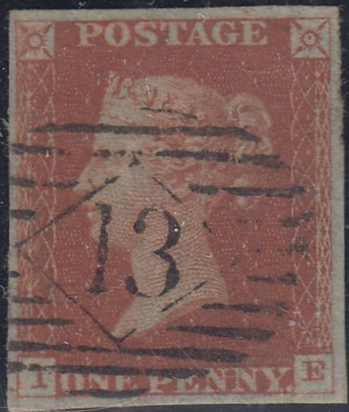 150286 1844 1D PL.50 (SG8)(IE) FINE TO VERY FINE USED.