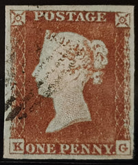 150287 1844 1D PL.50 (SG8)(KG) VERY FINE USED.