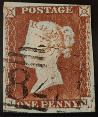 150289 1844 1D PL.50 (SG8)(JJ) FINE USED.