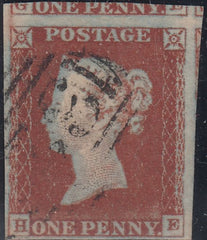 150291 1844 1D PL.50 (SG8)(HE) FINE USED.