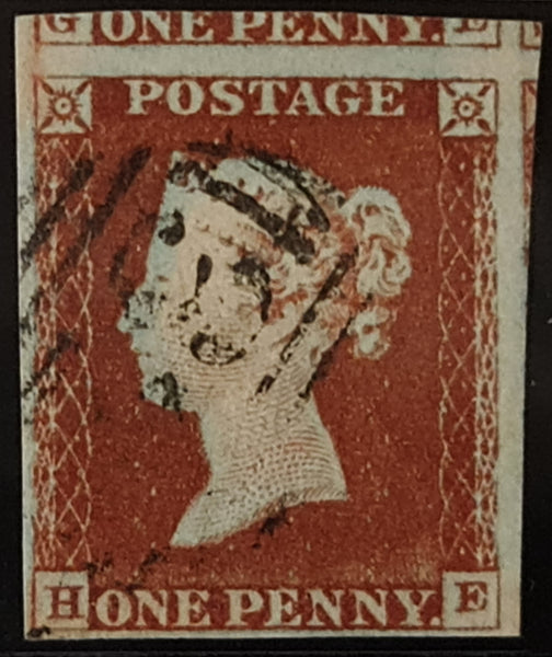 150291 1844 1D PL.50 (SG8)(HE) FINE USED.