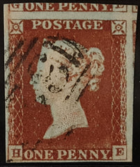 150291 1844 1D PL.50 (SG8)(HE) FINE USED.