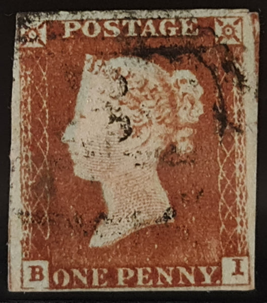 150296 1844 1D PL.48 (SG8)(BI) GOOD USED.