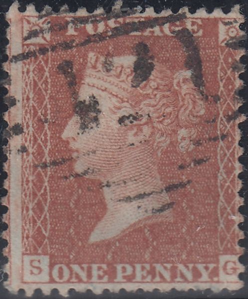 150311 1855 DIE 2 1D PL.6 S.C.14 (SG24)(SG) GOOD USED.