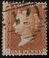 150311 1855 DIE 2 1D PL.6 S.C.14 (SG24)(SG) GOOD USED.