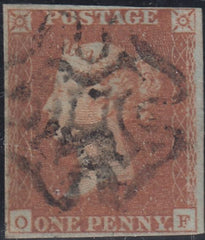 150332 1842 1D PL.22 (SG8)(OF) GOOD TO FINE USED.