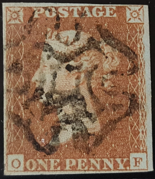 150332 1842 1D PL.22 (SG8)(OF) GOOD TO FINE USED.