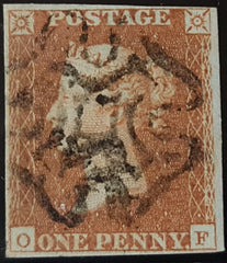 150332 1842 1D PL.22 (SG8)(OF) GOOD TO FINE USED.
