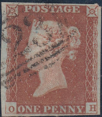 150338 1845 1D PL.60 (SG8)(OH) FINE USED.