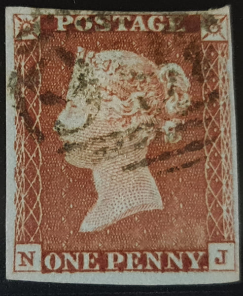 150340 1845 1D PL.60 (SG8)(NJ) FINE USED.