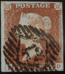 150342 1846 1D PL.66 (SG8)(PD) GOOD TO FINE USED.
