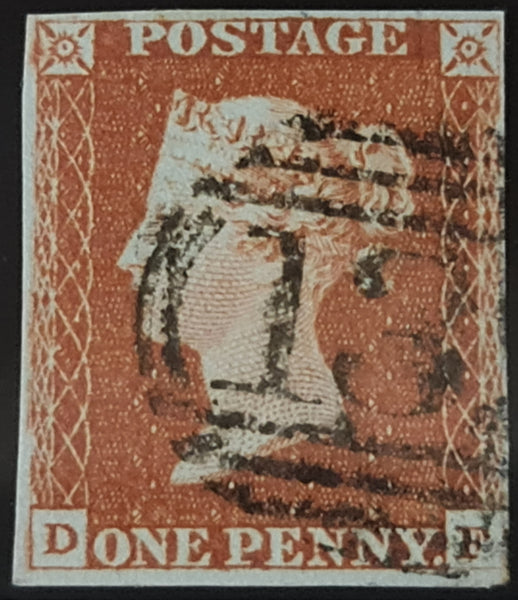 150350 1846 1D PL.65 (SG8)(DF) GOOD TO FINE USED.
