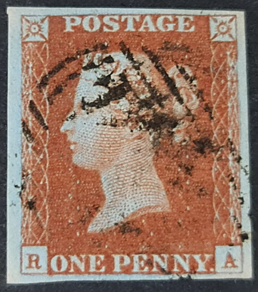 150358 1845 1D PL.62 (SG8)(RA) FINE USED.