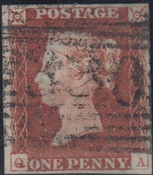 150363 1845 1D PL.58 (SG8) (QA CONSTANT VARIETY).