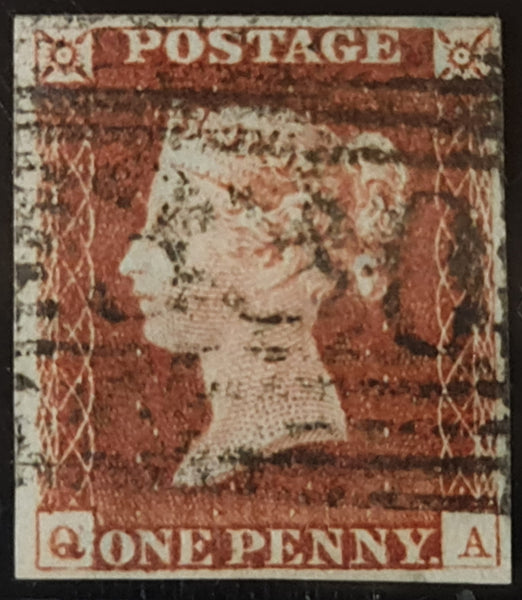 150363 1845 1D PL.58 (SG8) (QA CONSTANT VARIETY).