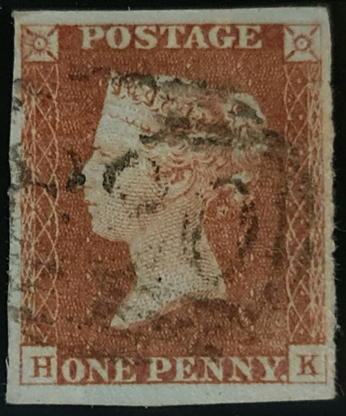 150374 1844 1D PL.46 (SG8)(HK) MISSING IMPRIMATUR LETTERING FINE USED.