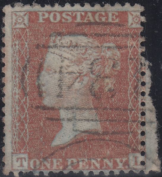 150382 1855 DIE 2 1D PL.6 L.C.14 (SPEC C6)(TL) MISSING IMPRIMATUR LETTERING GOOD USED.