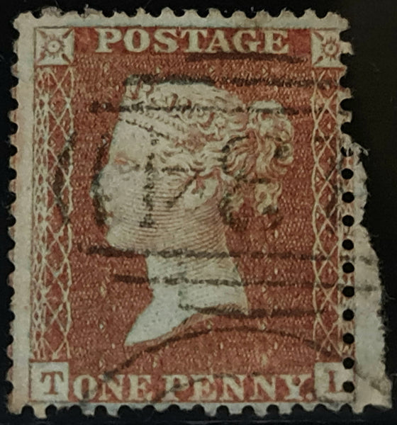 150382 1855 DIE 2 1D PL.6 L.C.14 (SPEC C6)(TL) MISSING IMPRIMATUR LETTERING GOOD USED.