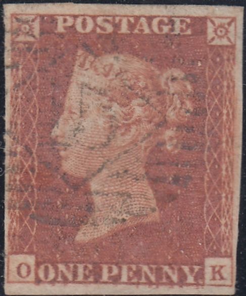 150383 1845 1D PL.60 (SG8)(OK) FINE USED.