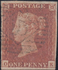 150383 1845 1D PL.60 (SG8)(OK) FINE USED.