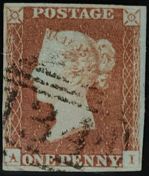150407 1846 1D PL.65 (SG8)(AI) MISSING IMPRIMATUR LETTERING FINE USED.