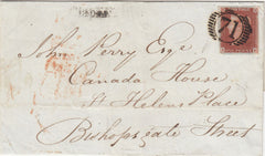 150442 1845 MAIL USED IN LONDON 1D PL.60 (SG8)(RK) FINE USED.
