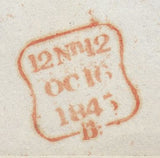 150442 1845 MAIL USED IN LONDON 1D PL.60 (SG8)(RK) FINE USED.