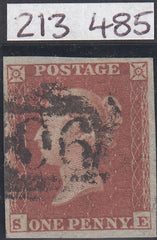150448 1853 1D PL.167 (SG8)(SE) FINE USED.