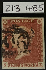 150448 1853 1D PL.167 (SG8)(SE) FINE USED.