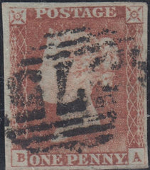 150450 1846 1D PL.65 (SG8)(BA) GOOD TO FINE USED.