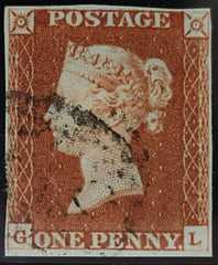 150458 1846 1D PL.65 (SG8)(GL) GOOD USED.