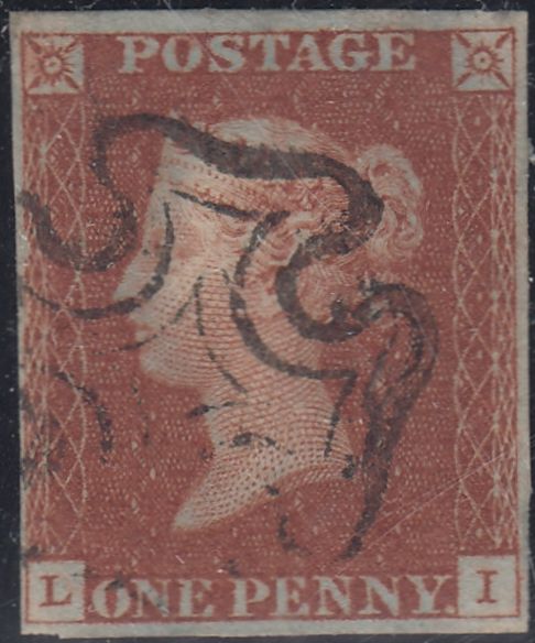 150464 1843 1D PL.32 (SG8)(LI) GOOD TO FINE USED.