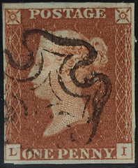 150464 1843 1D PL.32 (SG8)(LI) GOOD TO FINE USED.