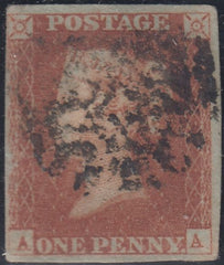 150471 1843 1D PL.31 (SG8)(AA) MISSING IMPRIMATUR LETTERING GOOD USED.