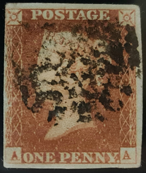 150471 1843 1D PL.31 (SG8)(AA) MISSING IMPRIMATUR LETTERING GOOD USED.