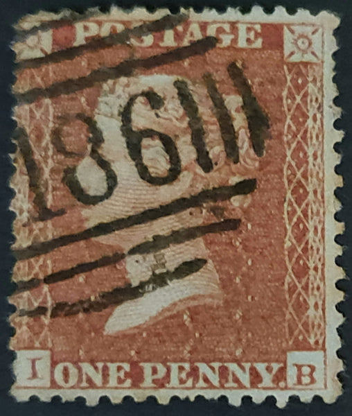 150482 1855 DIE 2 1D PL.6 L.C.14 (SPEC C6)(IB) USED.