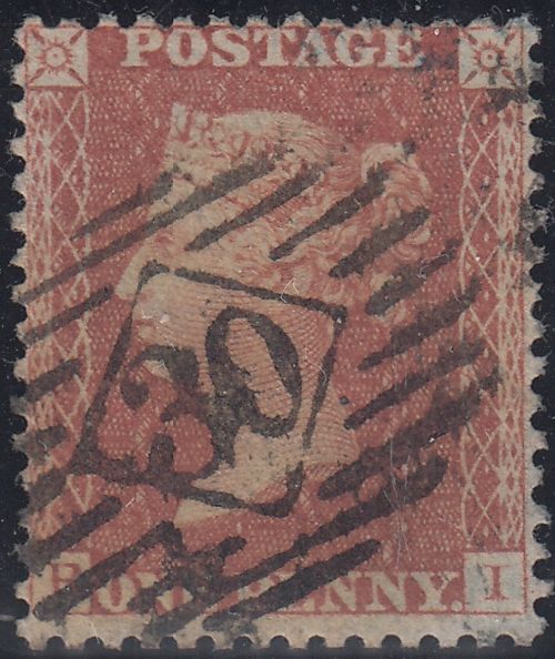 150484 1855 DIE 2 1D PL.6 S.C.14 (SG24)(RI) GOOD USED.