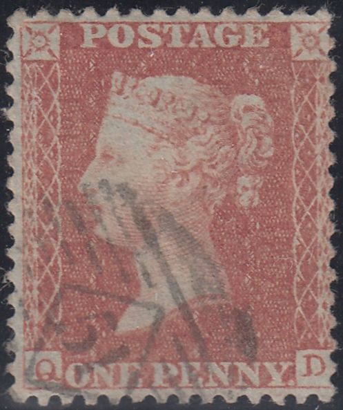150488 1855 DIE 2 1D PL.6 S.C.14 (SG24) (QD CONSTANT VARIETY SPEC C3h).