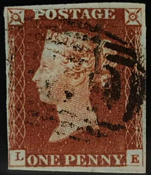 150490 1845 1D PL.58 (SG8)(LE) FINE USED.