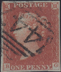 150491 1845 1D PL.58 (SG8)(BG) FINE USED.