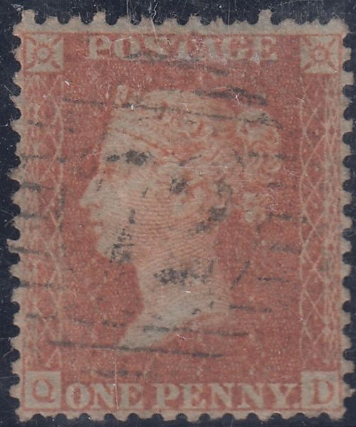 150493 1857 DIE 2 1D PL.42 (SG29)(QD) GOOD USED.