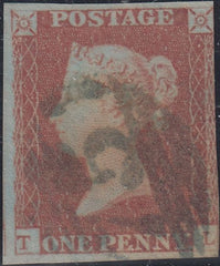 150532 1848 1D PL.84 (SG8)(TL) MISSING IMPRIMATUR LETTERING, USED.