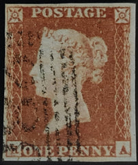 150533 1849 1D PL.88 (SG8)(RA) FINE USED.