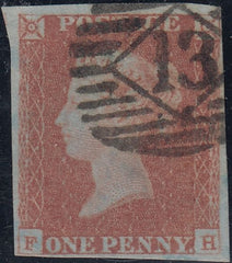 150534 1848 1D PL.85 (SG8)(FH) GOOD USED.