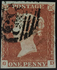 150537 1848 1D PL.85 (SG8)(GD) GOOD TO FINE USED.