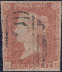 150550 1851 1D PL.119 PALE RED (SG9)(JH) GOOD USED.